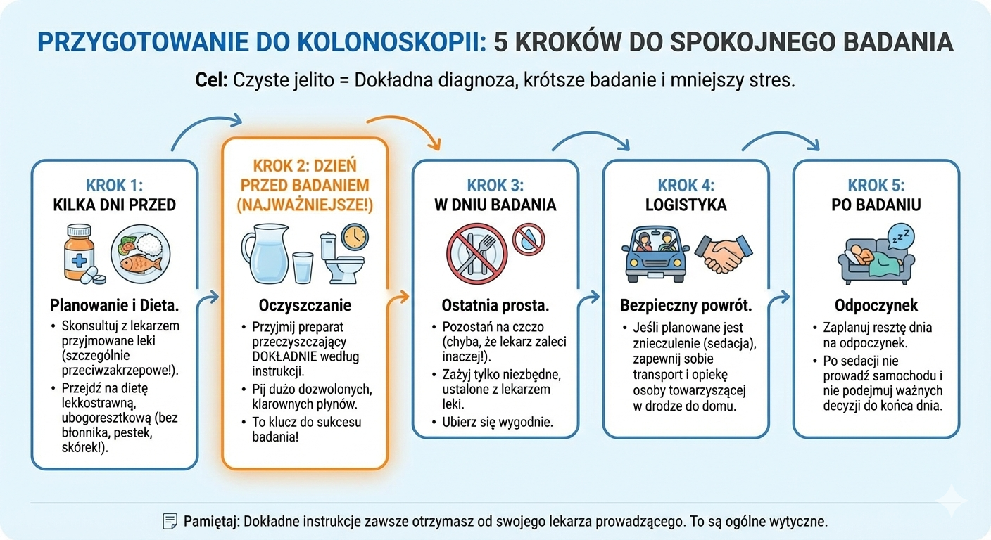 kolanoskopia przygotownie i przebieg badania