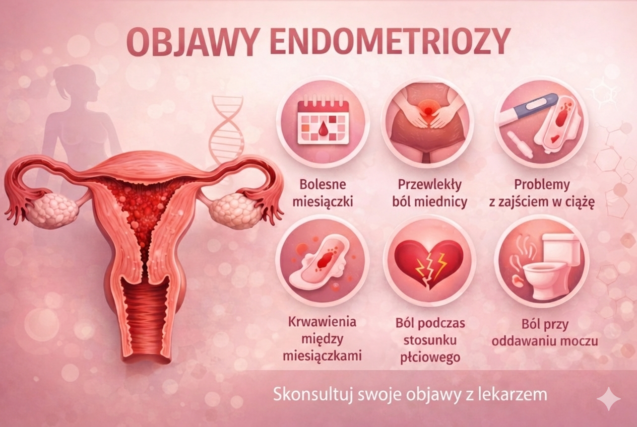 objawy endometrium