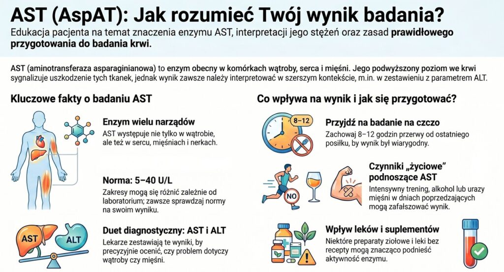 Ast – badanie wątrobowe norma i interpretacja