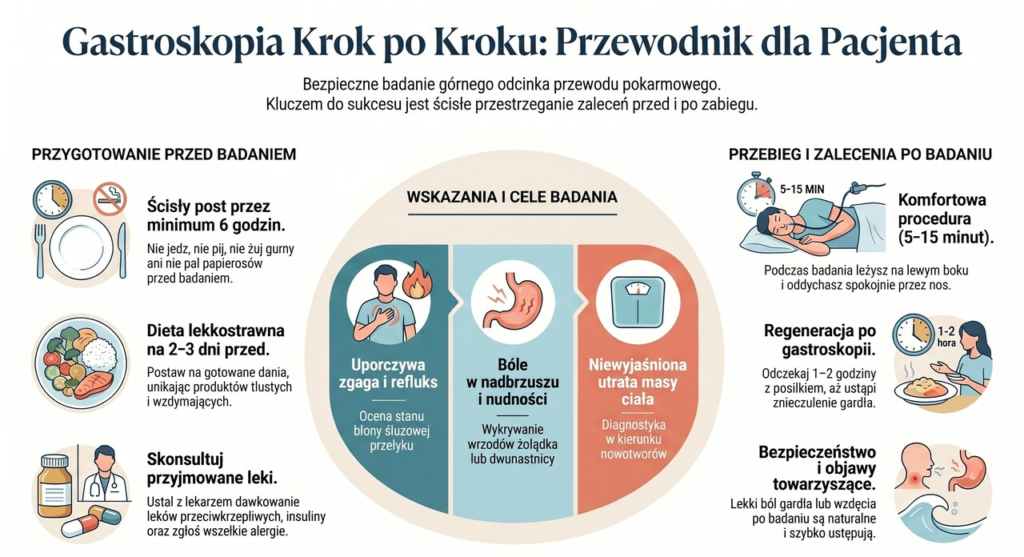 Przygotowanie do gastroskopii