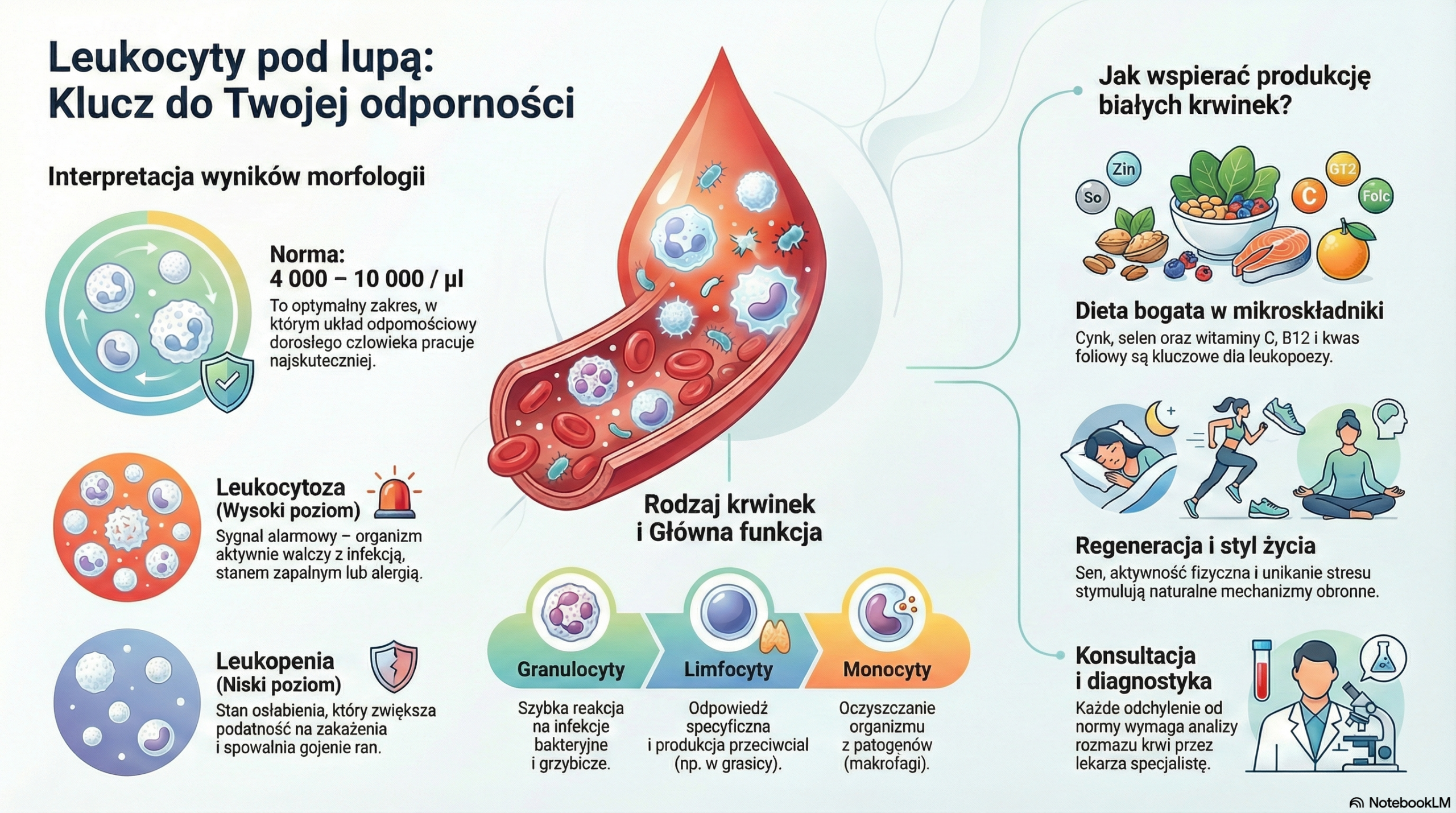 leukocyty poziom diagnostyka 